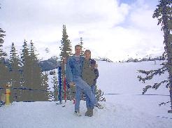 Darren and Teresa in front of that nice view