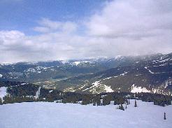 Whistler Village and beyond from the top