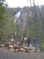 Darren and Teresa in "awe" of Shannon Falls